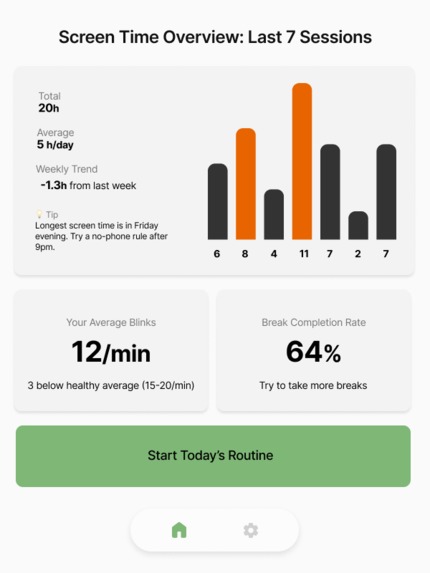 Blink-FIT – screenshot 3