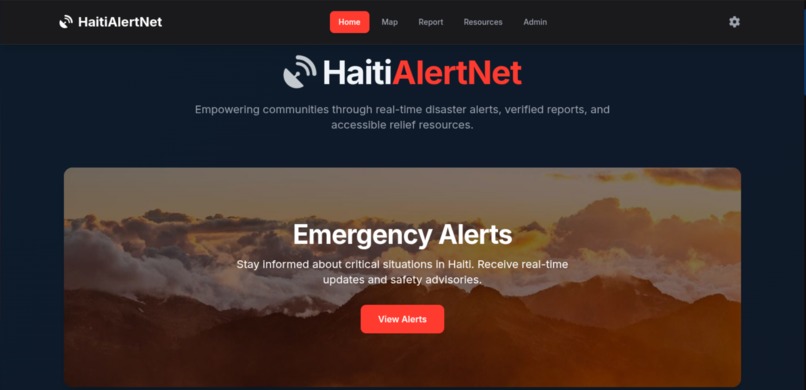 HaitiAlertNet – screenshot 1