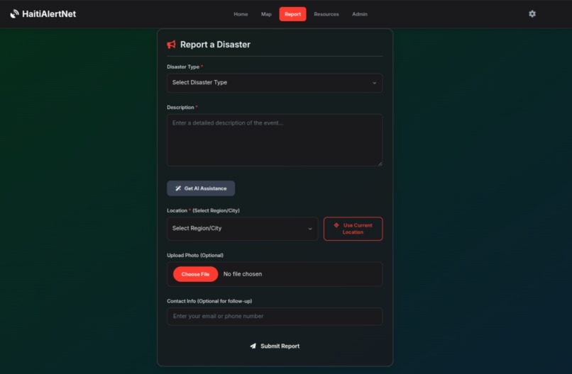 HaitiAlertNet – screenshot 3