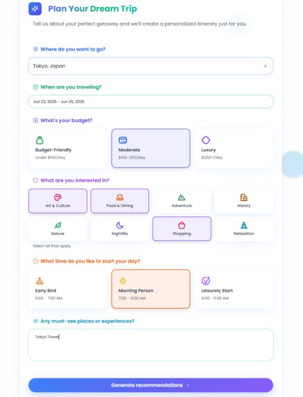 TravelGenie – screenshot 2