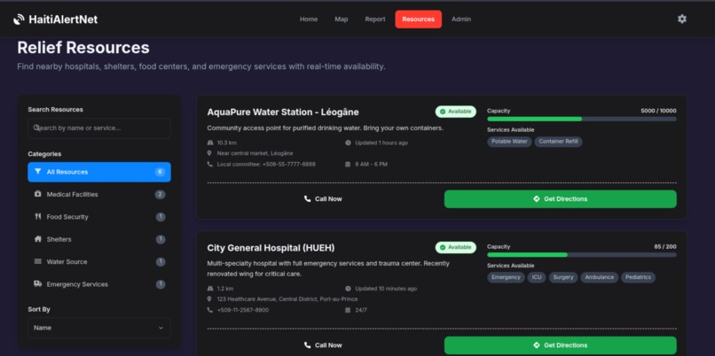 HaitiAlertNet – screenshot 4