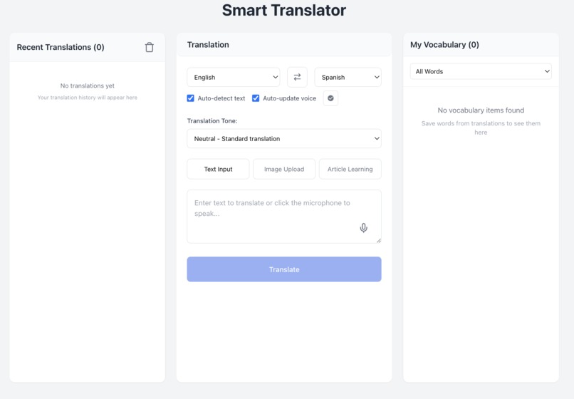 Smart AI Translator – screenshot 1