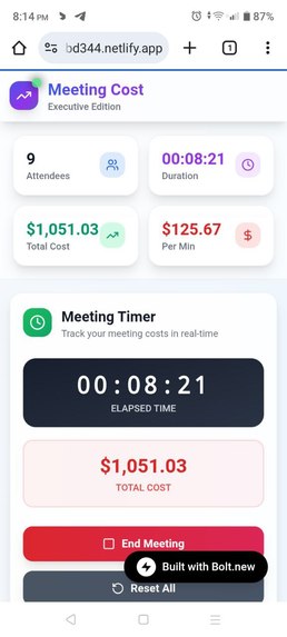 Meeting Cost – screenshot 3