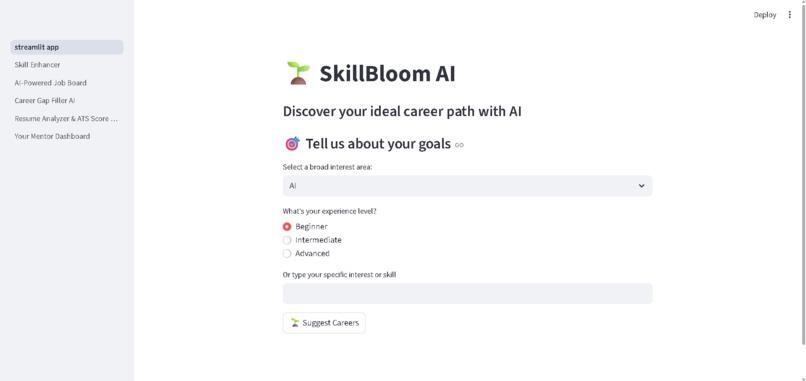 SkillBloom_AI – screenshot 2