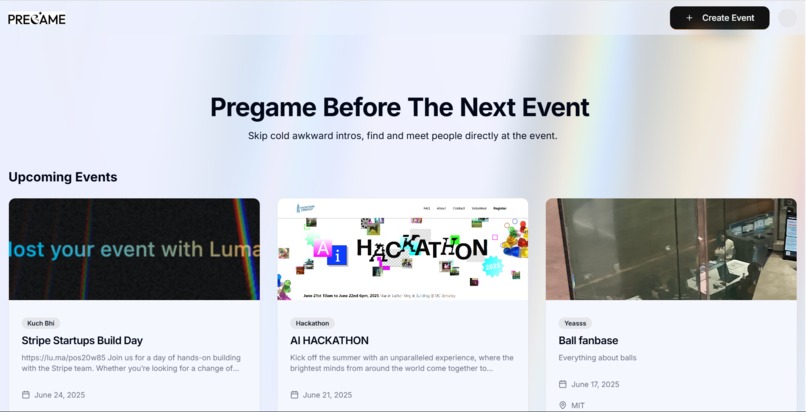 pregame – screenshot 1