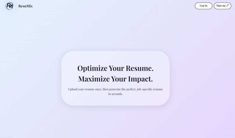 ResuMix – screenshot 1