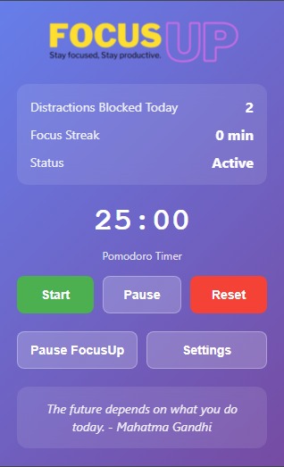 FocusUp – screenshot 1