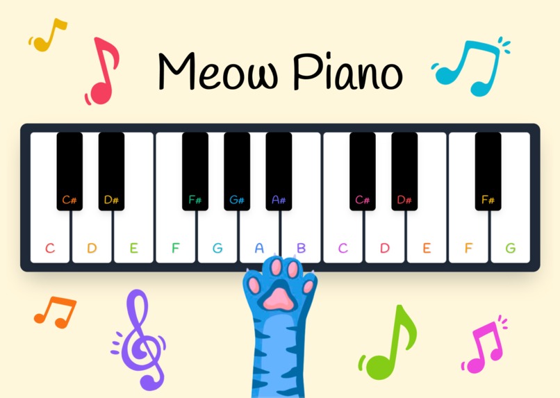Meow Piano – screenshot 1