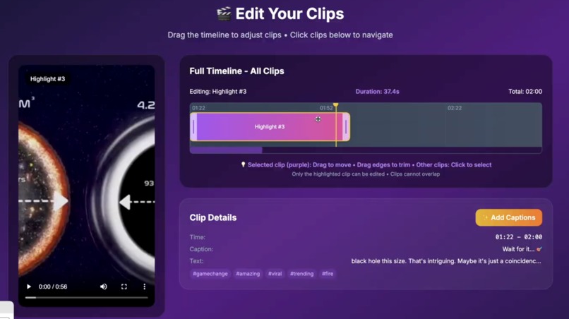 Clipped.AI – screenshot 2