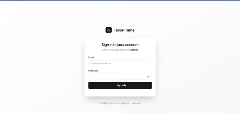 TailorFrame – screenshot 3