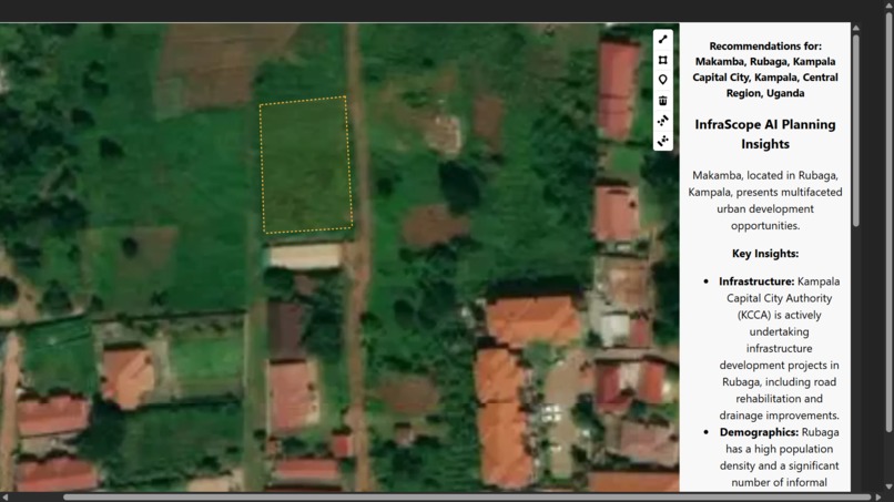 InfraScope AI: Autonomous Urban Planning Assistant – screenshot 1