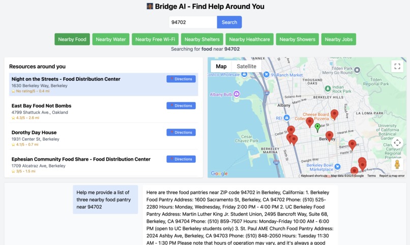 Bridge AI: AI-Powered Social Welfare Locator – screenshot 1