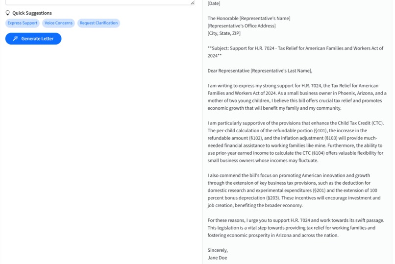 Your Legislative Assistant – screenshot 7