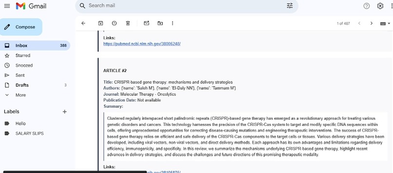 BioMedical Researher Agent – screenshot 1