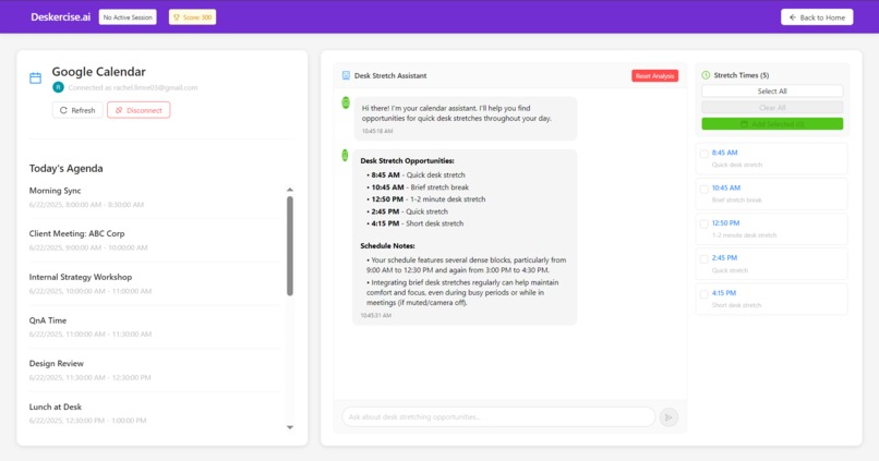 Deskercise – screenshot 4
