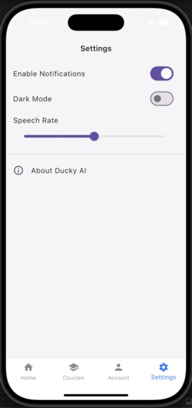 Ducky AI: Duolingo For Deaf Individuals – screenshot 1