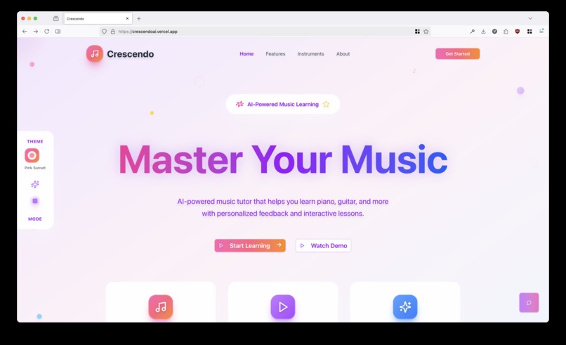 Crescendo – screenshot 1