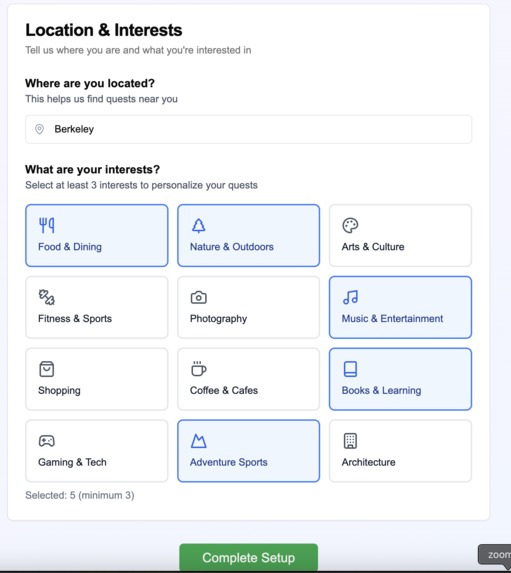 EXPLR – screenshot 1