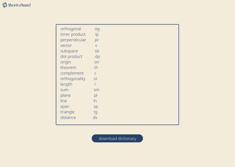 shorterhand – screenshot 3