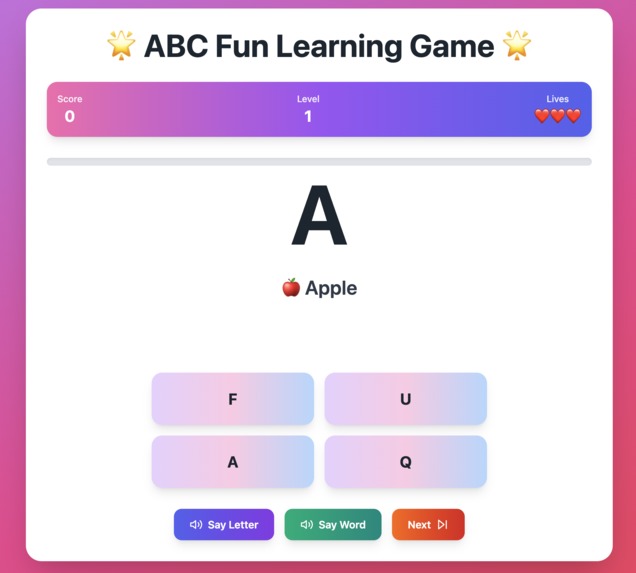 ABC Fun Learning Game – screenshot 1