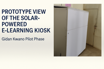 DC-DC Solar-Powered e-learning kiosks in remote Villages