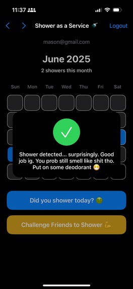 Shower as a Service (SaaS) – screenshot 6