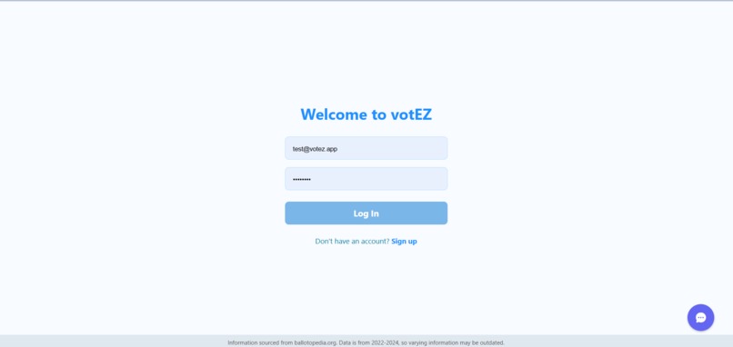 votEZ – screenshot 1