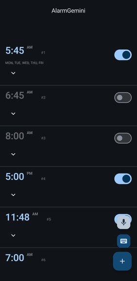 AlarmGemini - Agentic AI on Android  – screenshot 1