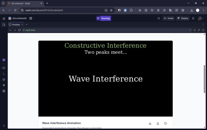 ∆ScrutinizerΩ – screenshot 5