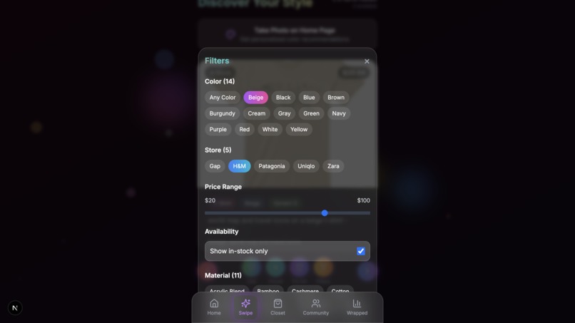 FitCheck – screenshot 2