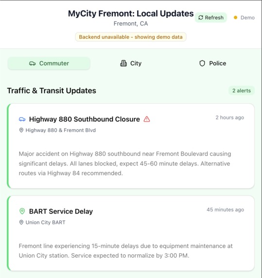 MyCity – screenshot 1