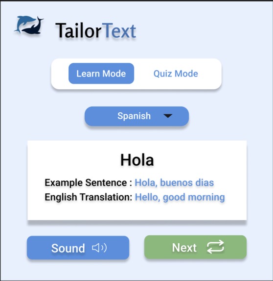 TailorText – screenshot 2