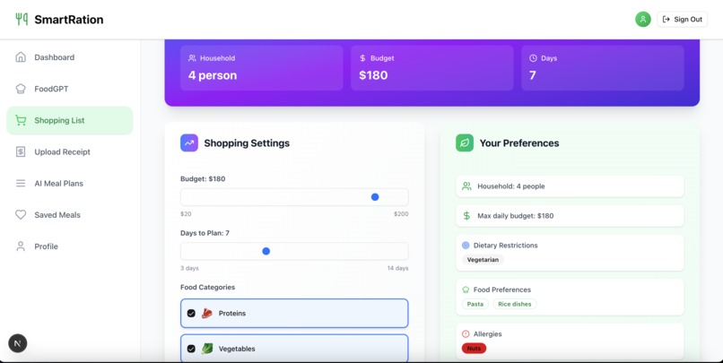 SmartRation – screenshot 5