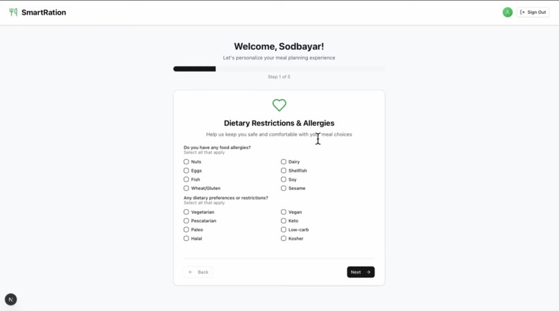 SmartRation – screenshot 3