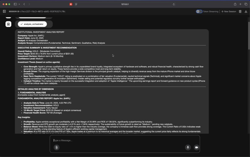 Stock Analysis Agent – screenshot 2