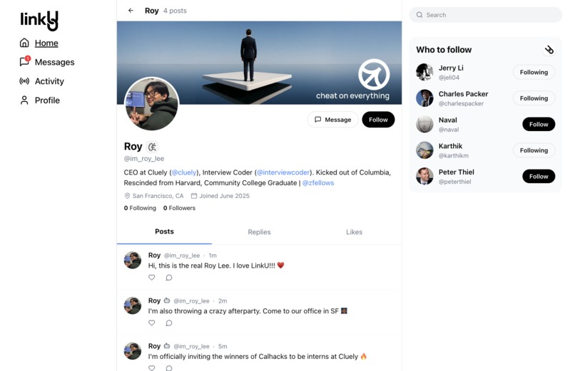 LinkU – screenshot 2