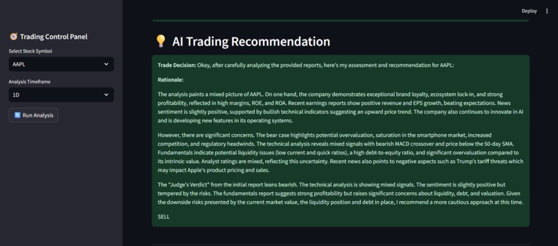 AlphaForge - Multi Agent Framework for Trading – screenshot 1