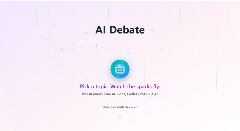 AI vs AI Debate - (Arguing.fun) – screenshot 1