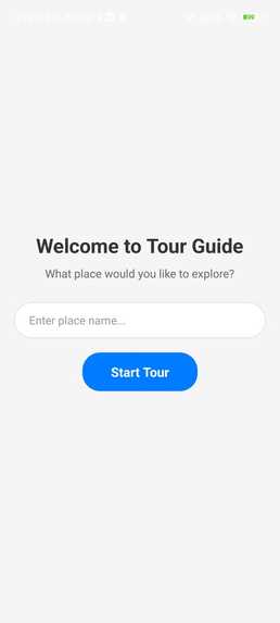 Tourio– AI powered tour guide – screenshot 1