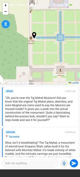 Tourio– AI powered tour guide – screenshot 2