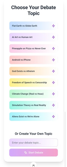 AI vs AI Debate - (Arguing.fun) – screenshot 7