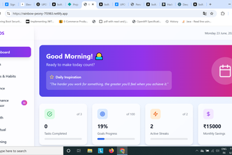 UPOS MVP – Personal Life & Finance Tracker
