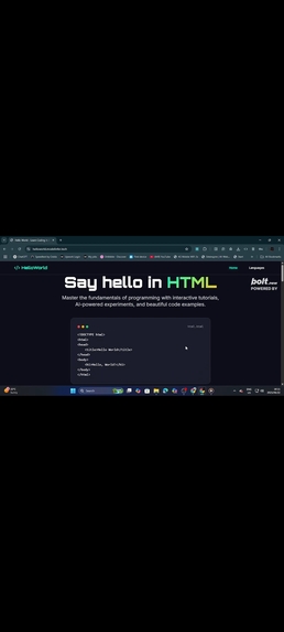 Hello world – screenshot 1