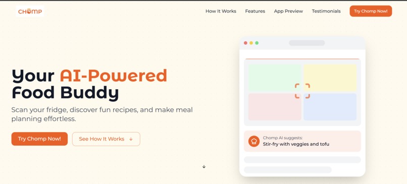 Chomp AI-healthcare & wellness – screenshot 1