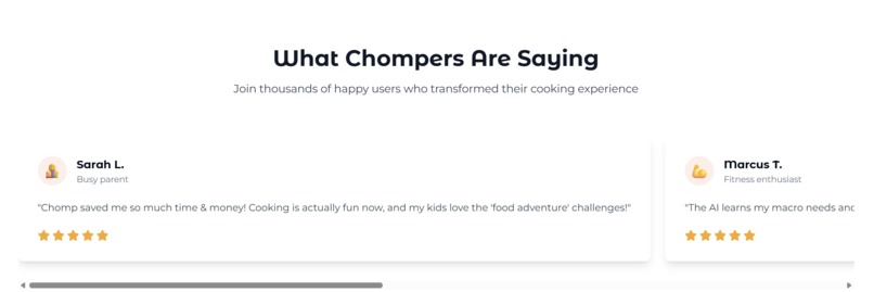 Chomp AI-healthcare & wellness – screenshot 3