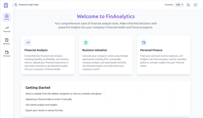 finanalytics – screenshot 4