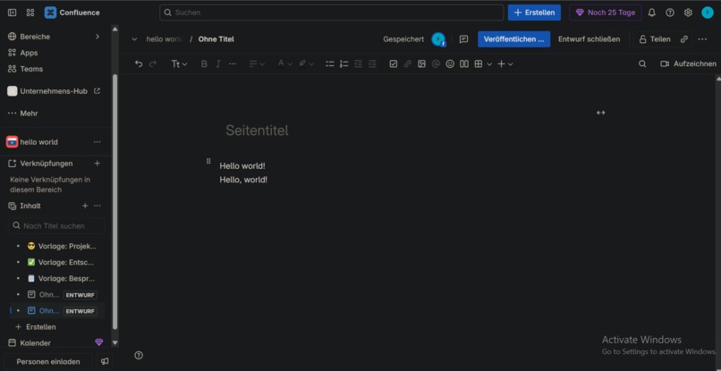 hello world – screenshot 2