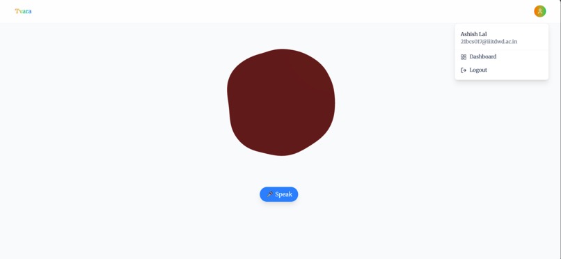 Tvara: Your voice, your AI, effortless results. – screenshot 1