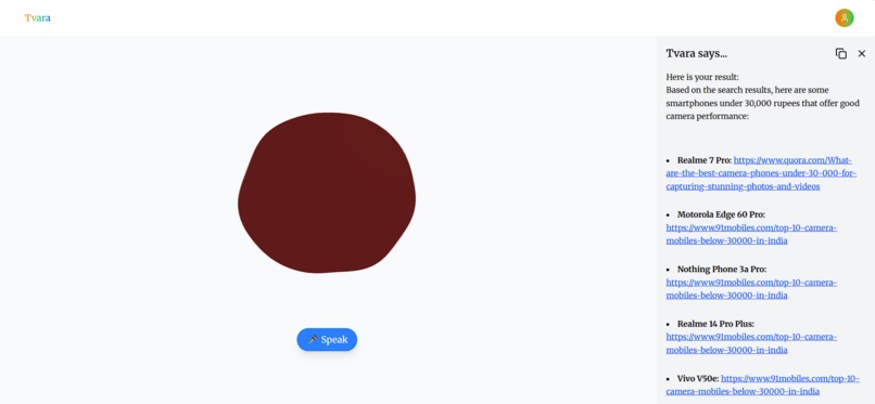 Tvara: Your voice, your AI, effortless results. – screenshot 4