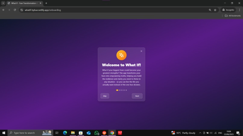 What If – screenshot 1